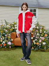 Pearl Embroidered Collared Varsity Jacket - COPPING THREADS - Harsh and Cruel